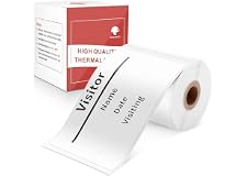 Multi-Purpose Square Self-Adhesive Label for Phomemo M110/M200 Label Printer,1.97"x3.15"(50x80mm),100 Labels/Roll, Black on W