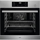 backofen selbstreinigung test 2017 Pyrolytische Selbstreinigung AEG BPB355020M Backofen / Energieeffizienzklasse A+ / 71 Liter Volumen / Edelstahl / SteamBake Backofen mit Feuchtigkeitszugabe / pyrolytische Selbstreinigung / MaxiKlasse extra großem Garraum