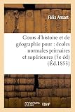 Image de Cours d'histoire et de géographie, rédigé pour l'usage des écoles normales primaires Tome 2: et des écoles primaires supérieures, Histoire de Fr