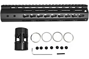 ProWildGear Aluminium 7 Inch 9 Inch 10 Inch 12 Inch 13.5 Inch 15 Inch for AR15 M4 M16 Free Float NSR Keymod Handguard Rail w Aluminium Nut