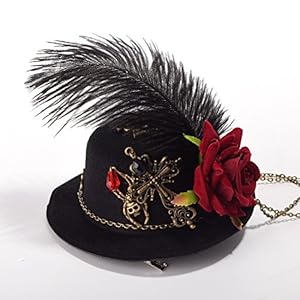 GRACEART Steampunk Mini Parte Superior Sombrero Disfraz Accesorio
