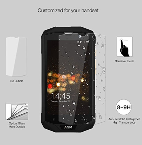 AGM 9H vidrio templado Protector de pantalla Auto matical Attached para AGM A8 A8  se