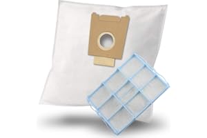 MisterVac | compatibile con sacchetti per aspirapolvere sacchetti di ricambio 10 pezzi + filtri filtri di ricambio Bosch BSD 3081/09 bag bagless