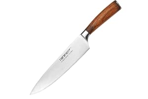 TONIFE Nóż szefa kuchni profesjonalny nóż szefa kuchni węglowa stal nierdzewna nóż kuchenny nóż do mięsa nóż kuchenny Chef Knife z naturalną rękojeścią z drewna różanego