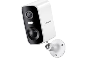 YESKAMO 2K Caméra Surveillance WiFi Exterieure sans Fil, AI & PIR Détection Mouvement, Vision Nocturne Couleur, Sirène, Audio Bidirectionnel, Étanche IP66/Alexa Q10