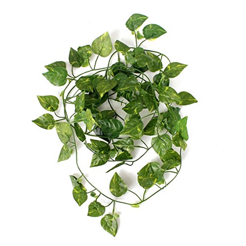 Kungfu Mall 2m Künstliche Ivy Vine Pflanze Grün Blatt Garland Hausgarten Feiertags Dekoration