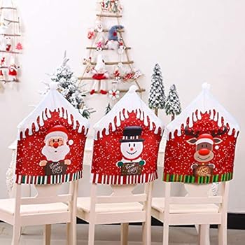 santa hats chair backs