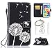 Produktbild für Galaxy S6 Hülle, Glitter Strass Bling Ledertasche Muster Weich PU Schutzhülle für Samsung Galaxy S6 Flip Cover Wallet Case Tasche Handyhülle mit Lanyard Strap Stand Function Magnetverschluss Etui Schale Credit Card Slots Bookstyle Purse Design Handytasche Lederhülle Schutz Hüllen mit für Samsung Galaxy S6 +Schlüsselanhänger (R) (4)