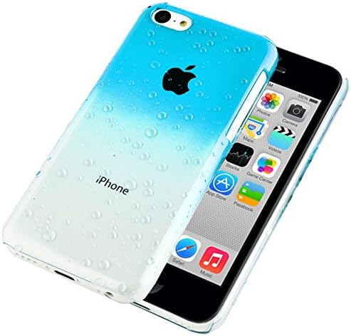 VenCase Hard Case Cover RainDrop for Apple iPhone 5 5S SE Phones + Screen Protector (Sky)