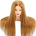 22" 60% Real Hair Training Head or Makeup Mannequin Doll + Free Table Clmap