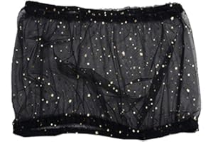 PROM-NOTE Bird Cage Net Cover, Stretchy Bird Seed Catcher Birdcage Skirt Nylon Mesh Guard, Ventilate Dustproof Parrot Cage Cover, Washable Birds Cage Seed Catcher Cover, Windproof Dustproof Night Cover