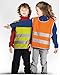 Produktbild Warnschutzweste Kinderwarnschutzweste orange - Größe wählbar - mit hoher Sichtbarkeit und Sicherheit (Bis 134 cm)