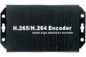 EXVIST H.265 1080P PoE HDMI Codificador de vídeo W/Ranura para Tarjeta SD DDNS HTTP ONVIF RTMP RTMP RTSP SRT TS UDP Hikvision Private Protool para Live Streaming a Youtube Facebook Vimeo etc.
