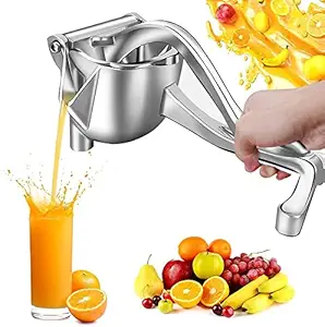 Antson Instant Fruit Juicer, Multi-Purpose Metal Manual Orange & Lemon Squeezer, Premium Quality Heavy Duty Hand Press Fruit Juicer, juicer for fruits and vegetables(Aluminium)