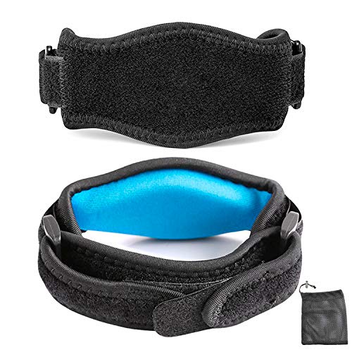Coderas(Pack de 2)con Almohadillas de Compresión para aliviar el Dolor de Antebrazo/los dolores musculares-Codera para mitigar la Epicondilitis y los Dolores musculares en los Tenistas y Golfistas