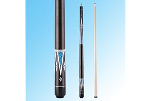 Teekerwang Billiards Short Pool Cue Stick, 48inch Billiard Cue Sticks, Table Pool Stick for Beginners, Hardwood Canadian Maple Pool Sticks for Billiard Table Sports