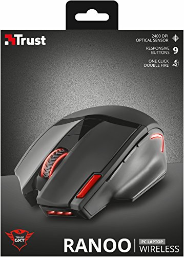 Trust Gaming GXT 130 - Rat  n para Gaming   inal  mbrico  Iluminado  2400 PPP 