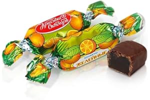 LACKMANN Gelee-Konfekt "Zhelejnije" mit Apfelsinen-Geschmack in kakaohaltiger Fettglasur 500g LOSE