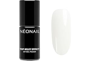 NÉONAIL Smalto Semipermanente Unghie 7,2 ml - Top Coat - Top Milky Effect - Smalti Gel Per Unghie UV LED - Nail Polish - NÉONAIL Colori - Smalto Unghie