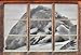 Produktbild Monocrome, gewaltiger Eisblock Fenster im 3D-Look, Wand- oder Türaufkleber Format: 62x42cm, Wandsticker, Wandtattoo, Wanddekoration