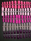 120 Multi-Pinks Short to Medium Square Full Cover Nails by Pretty Poppet