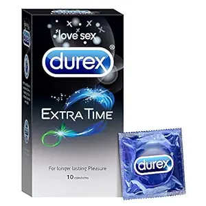 Durex Extra Time Condoms for Longer Lasting Pleasure (10S)