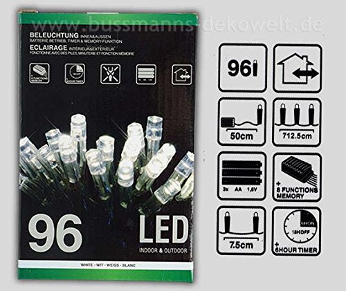 Price comparison product image Weiße Weihnachtslichterkette (96 LED)