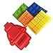 Produktbild LYXY Building Brick Ice Cube Schalen, Silikon Form Silikon Kuchen oder Jelly Form & Ice Cube Tablett oder candy, Jelly & Schokolade Silikon Form baking - Set von 5