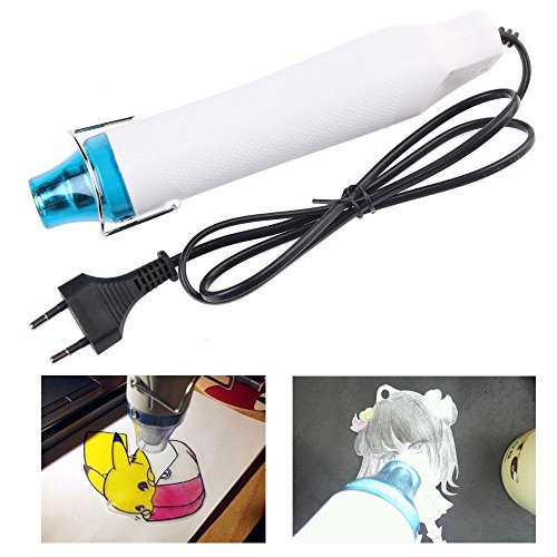 MAIKEHIGH heißluftfön mini, Heat Gun Werkzeug, DIY Stempel Convex Powder Emboss Heat Gun-Tool, ABS Material Heizgeräte.(weiß) - 5