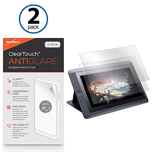 BoxWave Corporation, Wacom Cintiq 13HD DTK-1300 Displayschutzfolie [ClearTouch AntiGlare (2er-Pack)], matte Schutzfolie, Fingerabdruckabweisend, für Wacom Cintiq 13HD DTK-1300, 13HD Touch DHT-1300| Cintiq Companion 2 DTH-W1310