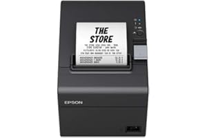 Epson TM-T20III (C31CH51012A0) Thermal POS Receipt Printer – 250 mm/s Print Speed, 58/80 mm Paper Width, USB & Ethernet, Auto Cutter, ESC/POS & ePOS Compatible, Black