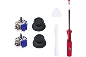 Wigearss Hall Effekt Stick Joystick Analog Ersatz und Reparatur Werkzeuge Kit für PS5 DualSense Controller, No Drift