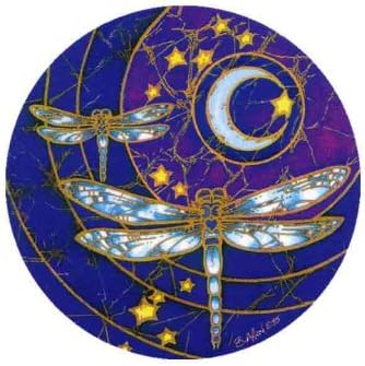 Window Stickers 2-Sided Mandala Art Dragonfly Moon