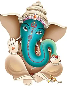 Rangoli Large Wall Sticker Multicolor Vinyl 50 or 70 cm Pack of 1