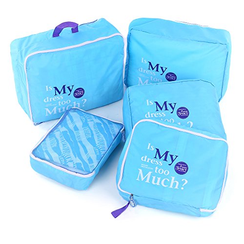 Shopper-Joy-Lot-de-5-Cubes-demballage-Sacoches-de-Rangement-pour-Bagage-pour-Voyage