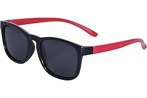 JoXiGo Sunglasses Kids Boys Girls age 3-12 Polarized UV 400 Protection + Glasses Pouch + Eyewear Grip