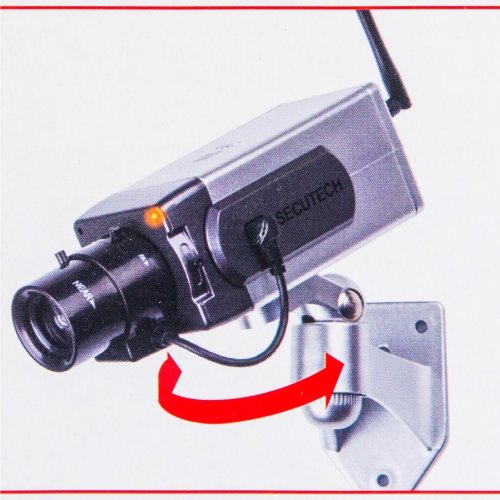 Dummy Atrappe Attrappe Überwachungskamera Kamera mit Bewegungsmelder und Blink LED Dummy Atrappe Attrappe Überwachungskamera Kamera mit Bewegungsmelder und Blink LED