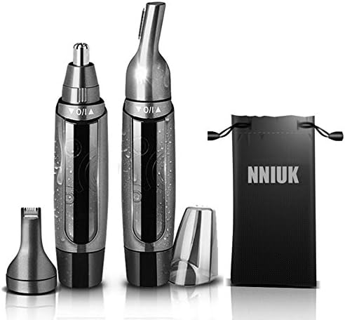 Nose Hair Trimmer, NNIUK 2018 New Nose Beard Ear Eyebrow Hair trimmer for Men, Full Body Waterproof, Low Noise, LED Lighting, Battery Operated.