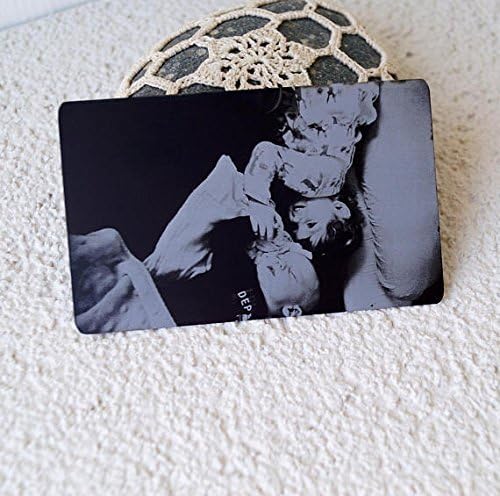 Real photo engraved wallet insert card, custom wallet insert, metal wallet insert, your picture engraved on one side and message on the back