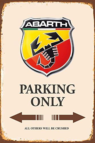 Abarth Parking only blechschild