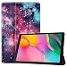 Produktbild Für 2019 Samsung Galaxy Tab A 10.1 Zoll SM-T515/ SM-T510 Intelligentes Magnetische Schlank Ultradünn Ledertasche Ständer Dreifachgefaltet Anti-Fall Hüllen Abdeckung mit Schlaf/Wach (A)