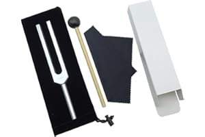 UMLIPOT Stimmgabel, Aluminiumlegierung Musik Stimmgabel, kann für Stimmgabel Neurologie, Stimmgabel Yoga verwendet werden, enthält einen kleinen Schlägel und eine Plüschtasche innen
