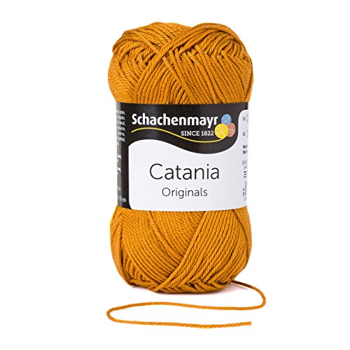 Catania Sommerwolle Schachenmayr leichte Baumwolle - Schachenmayr Wolle aus hochwertiger Baumwolle für farbenfrohe Designs! Catania Original in zimt Fb 383, 100% Baumwolle, kühlende Trageeigenschaft, Wolle Catania Schachenmayr, Baumwollgarn zum Stricken und Häkeln