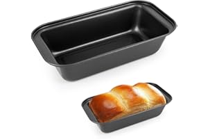 EAPMGQR 2 Pezzi Stampo Plumcake, Piccola Stampo Pane in Cassetta Rettangolare Stampi Pane Cassetta, Teglia Plumcake Antiaderente per Forno Ninja Friggitrice Ad Aria