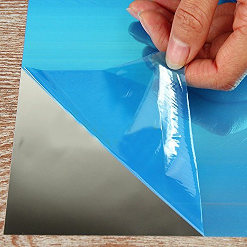 forepin® 16 Stück/set Quadrate Spiegel Wanduhr selbstklebend Mosaik Fliesen Basteln 15 cm * 15 cm Wandsticker Schlafzimmer Wohnzimmer Badezimmer Dekoration Self-Adhesive DIY Mirror Wall Stickers - 7