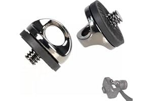 BZKSER 2Pcs 1/4" Zoll Kamera Befestigungsschraube,Adapter-Schraube für Kameragurt D-Ring 1/4 Zoll Schraube für Tragegurt, Qr-Platte, Kamera Zubehör für Stativ, Tripod, Schraubadapter, Stativ Schraube