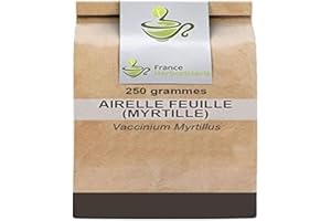 FRANCEHERBORISTERIE Tisane Airelle feuille (Myrtille) CT 250g. Vaccinium myrtillus