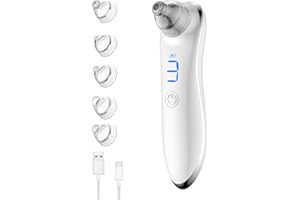 Aspirateur Points Noirs, DOCOCO Point Noir Extracteur Avec 5 Sondes Remplaçables, 3 Modes Vitesse de Succion, rechargeable par USB