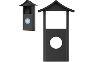 Gusfeliz Silicone Cover for Ring Doorbell 2024 (3rd Gen) – Shockproof, All-Weather, UV-Resistant, Anti-Slip Grip – Black