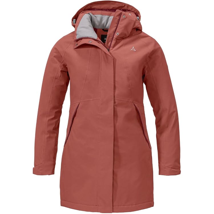 Schöffel Damen Winterjacke Bastianisee L – Wasserdicht, Windabweisend, Mit Abnehmbarer Kapuze, 4-Wege-Stretch, Für Wandern & Outdoor